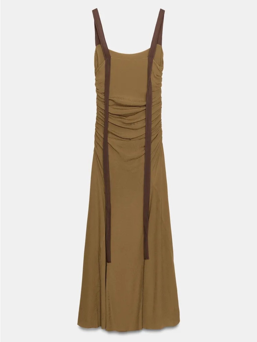 DRAPED GEORGETTE DRESS - Picture 6 of 9